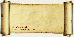 Jana Pavičević vizit kartica